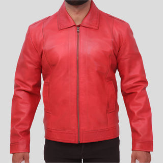 disterred leather jacket