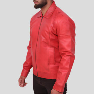 red leather jacket mens